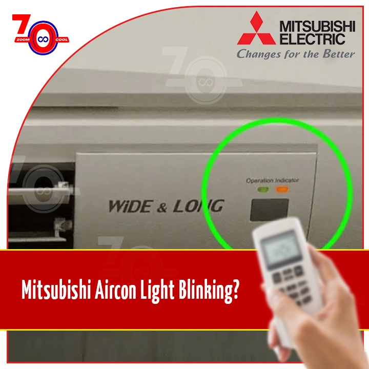 Mitsubishi Aircon light blinking